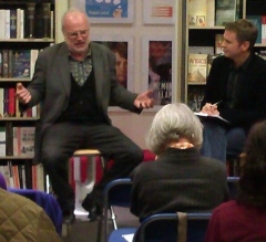 Michael in full flow at an event in Belgravia Books last year